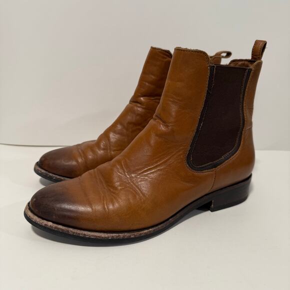 Thursday Boot Co Women's Chelsea Boot Bootie Duchess Leather Cognac Brown 9 - Picture 1 of 8